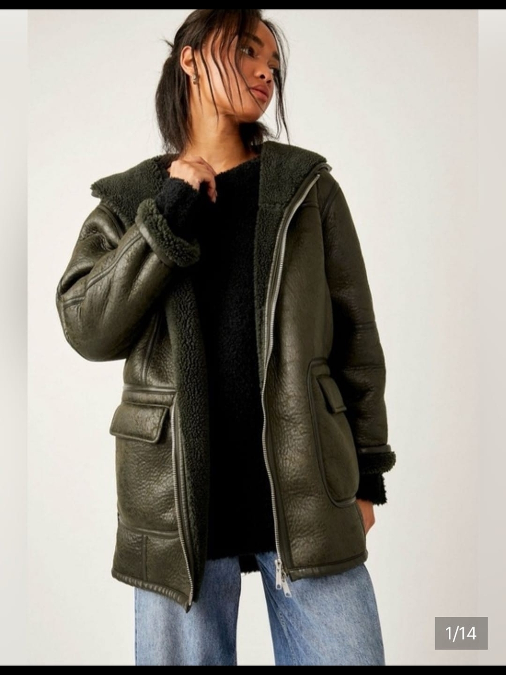 Free People Vegan Jacket